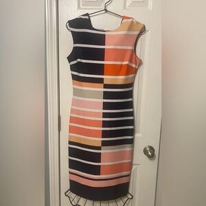 Colorful Striped Summer Dress, size 8